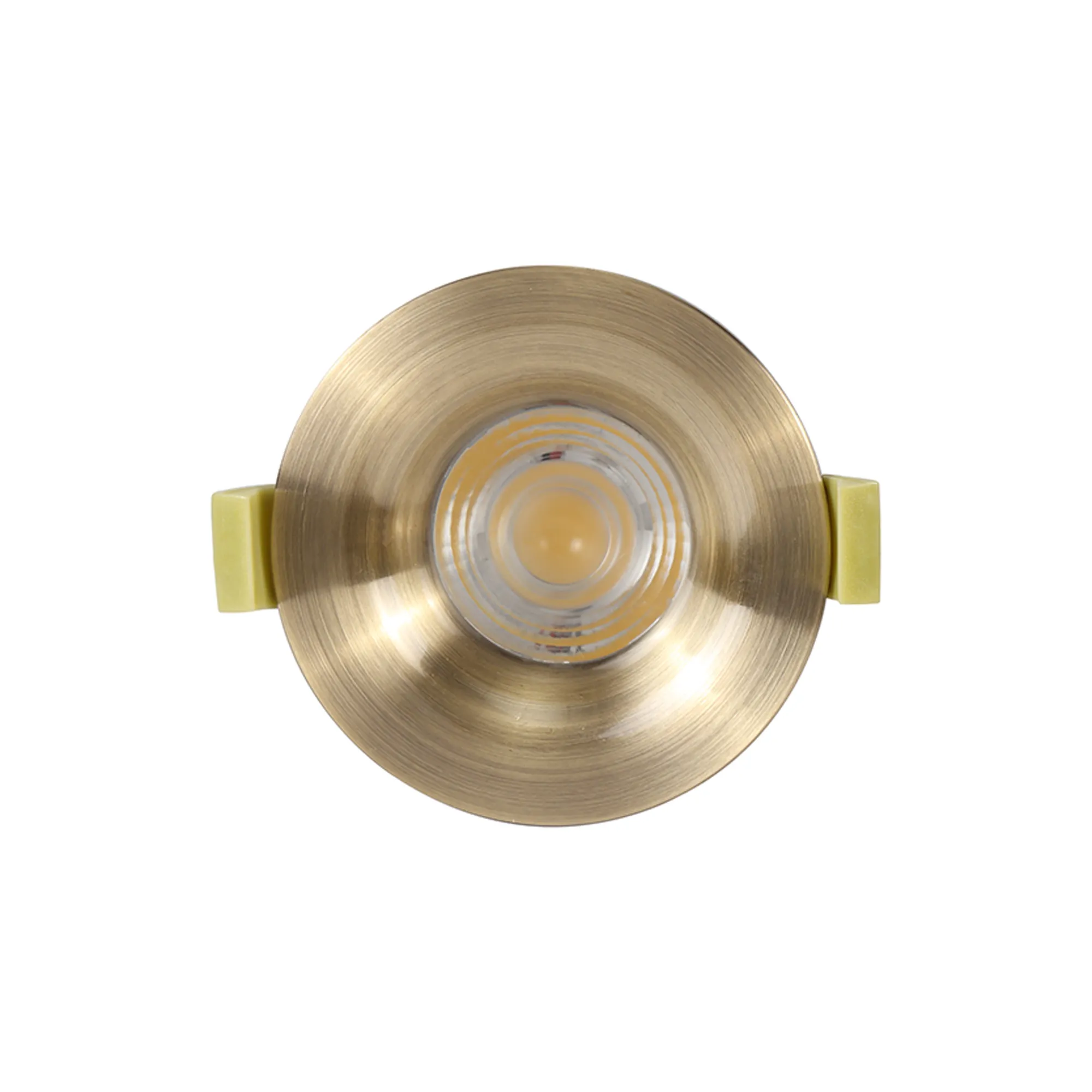 Bruve 12 Tridonic powered 12W 3000K 1200lm 36° LED Engine,300mA , CRI>90 LED Engine Antique Brass Fixed Round Recessed Downlight, Inner Glass cover, IP65 DM202496  Dlux Bruve 12 IP65